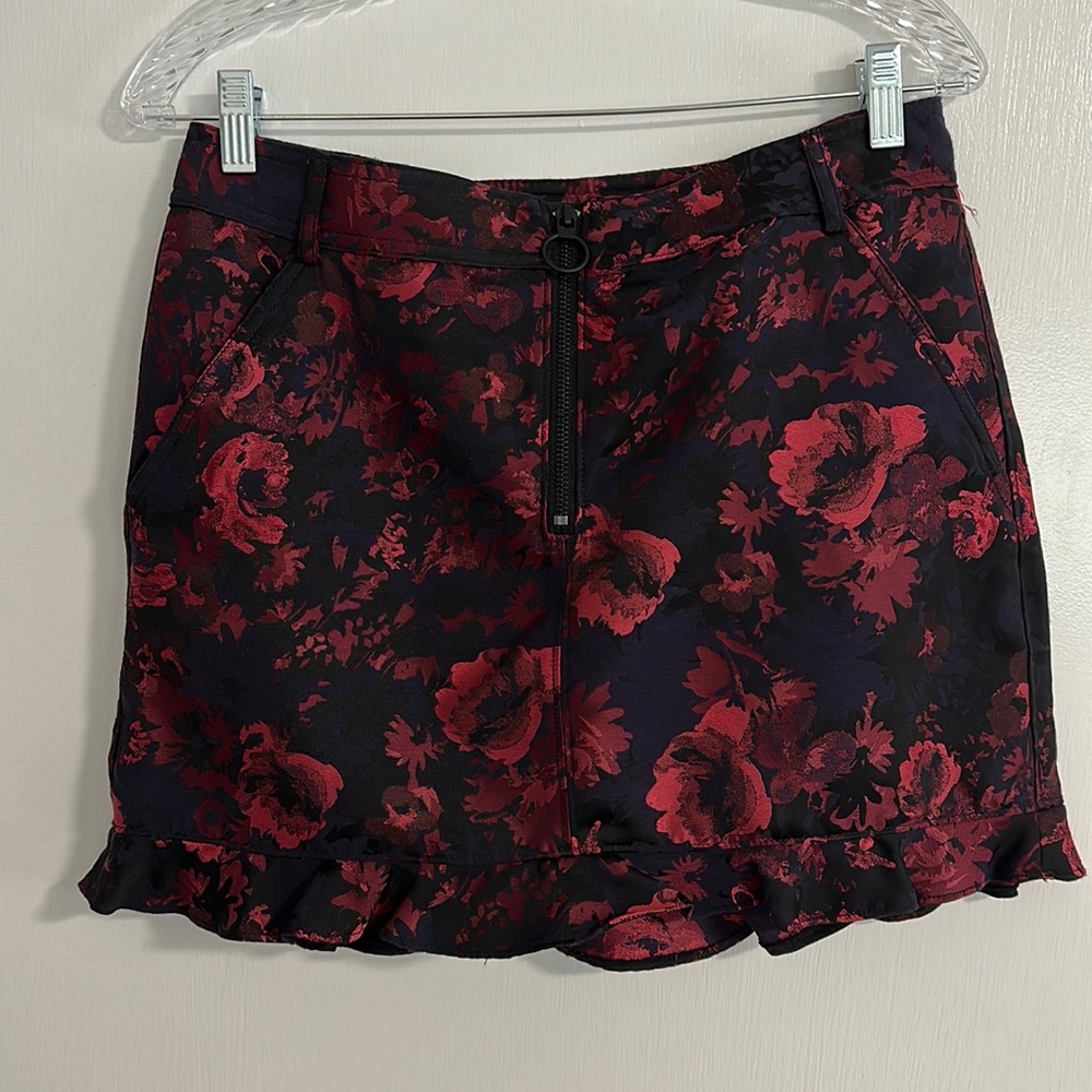 Express Size 10 Floral Mini Skirt